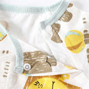 Macacão de Recém-Nascido, Fofo Animado Manga Curta Algodão Fino Para Verão