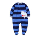 Macacão infantil de manga comprida em fleece polar para bebês meninos