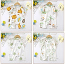 Macacão de Recém-Nascido, Fofo Animado Manga Curta Algodão Fino Para Verão