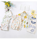 Macacão de Recém-Nascido, Fofo Animado Manga Curta Algodão Fino Para Verão